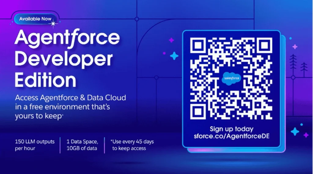 AgentForce and Data Cloud Now Accessible in Developer Edition