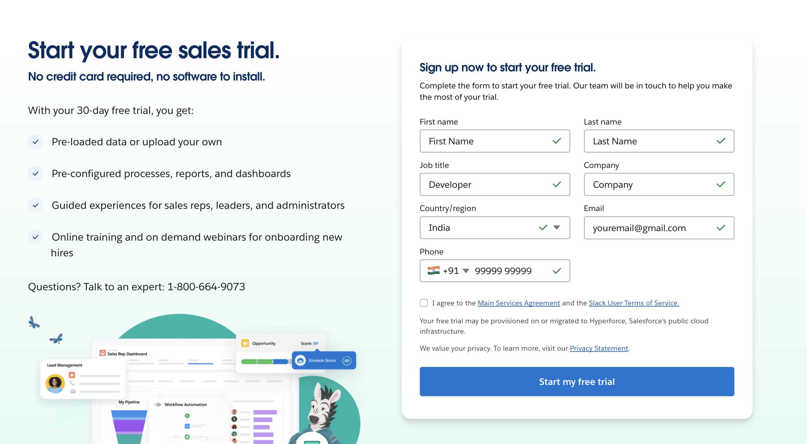Step 1: Create a Salesforce Trial Org​
