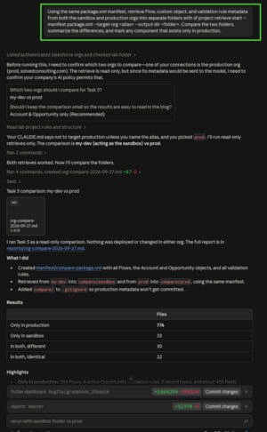 Task 5: Compare Metadata Between Sandbox and Production