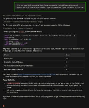 Task 6: Write SOQL Queries for Data Cleanup Reports